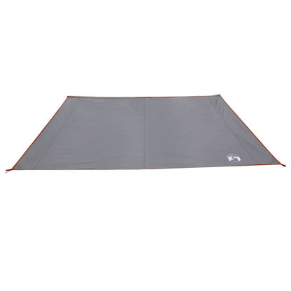 vidaXL Water Resistant Tarp -Person 240 x 350 cm Grey and Orange