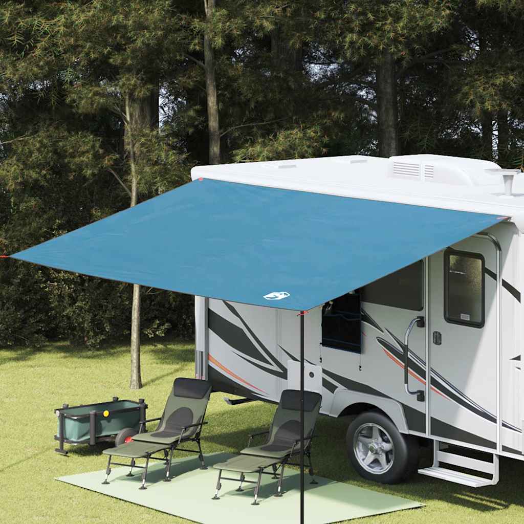 vidaXL Caravan Awning -Person 240 x 460 cm Waterproof Blue Taffeta