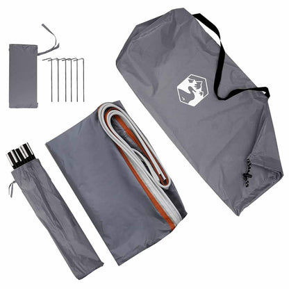 vidaXL Water Resistant Tarp Arch with Roof 260 x 200 x 260 cm