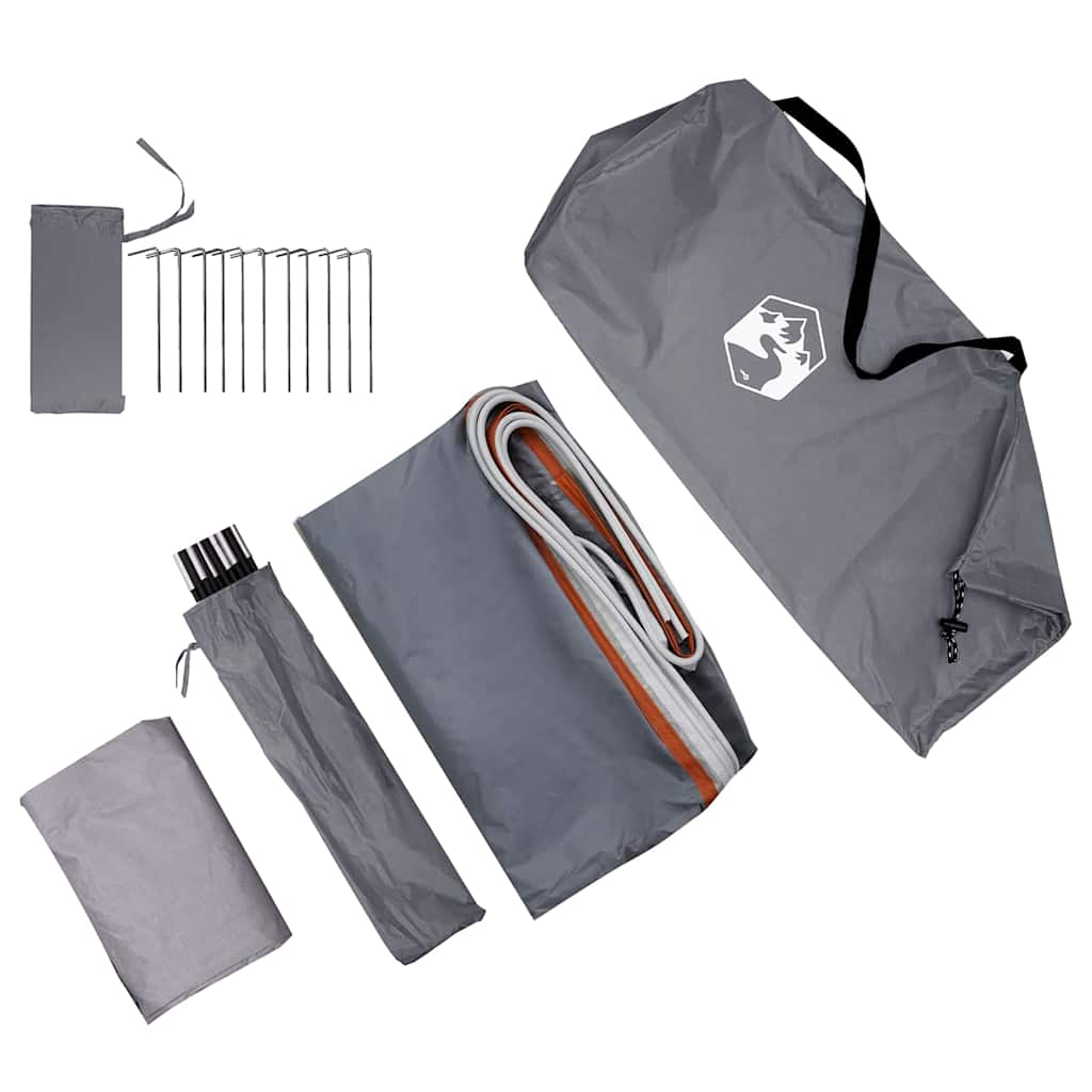 vidaXL Tailgate Tent -Person 194 x 180 x 210 cm Grey and Orange