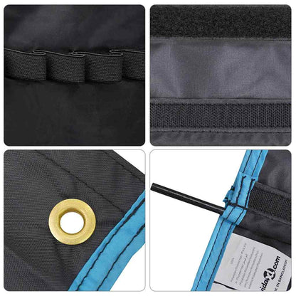 vidaXL Storage Bag with Storage Black and Blue 91 x 47.5 cm Oxford