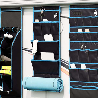 vidaXL Storage Bag with Storage Black and Blue 91 x 47.5 cm Oxford