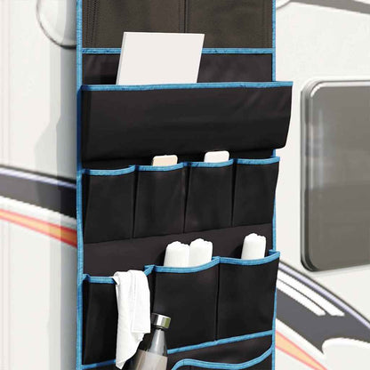 vidaXL Storage Bag with Storage Black and Blue 161 x 58.5 cm Oxford