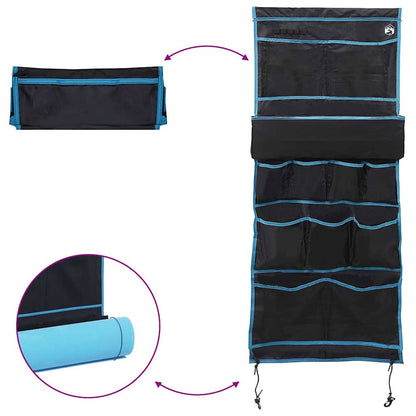 vidaXL Storage Bag with Storage Black and Blue 161 x 58.5 cm Oxford