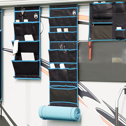 vidaXL Storage Bag with Storage Black and Blue 125 x 48 cm Oxford