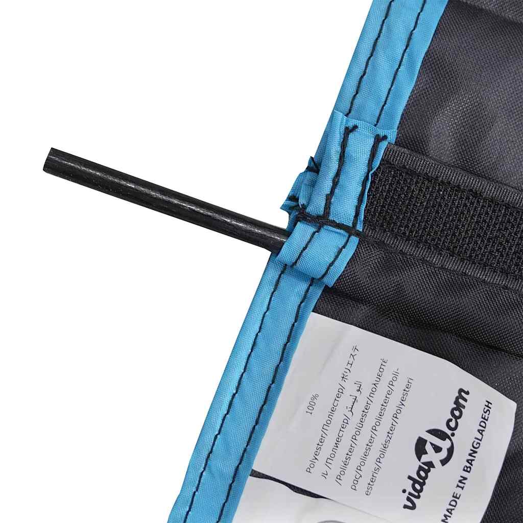 vidaXL Storage Bag with Storage Black and Blue 63.5 x 40 cm Oxford