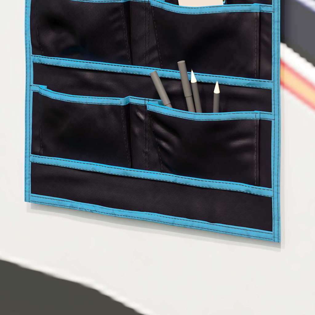 vidaXL Storage Bag with Storage Black and Blue 63.5 x 40 cm Oxford