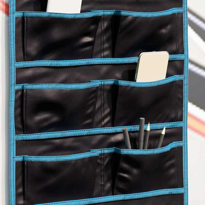 vidaXL Storage Bag with Storage Black and Blue 63.5 x 40 cm Oxford