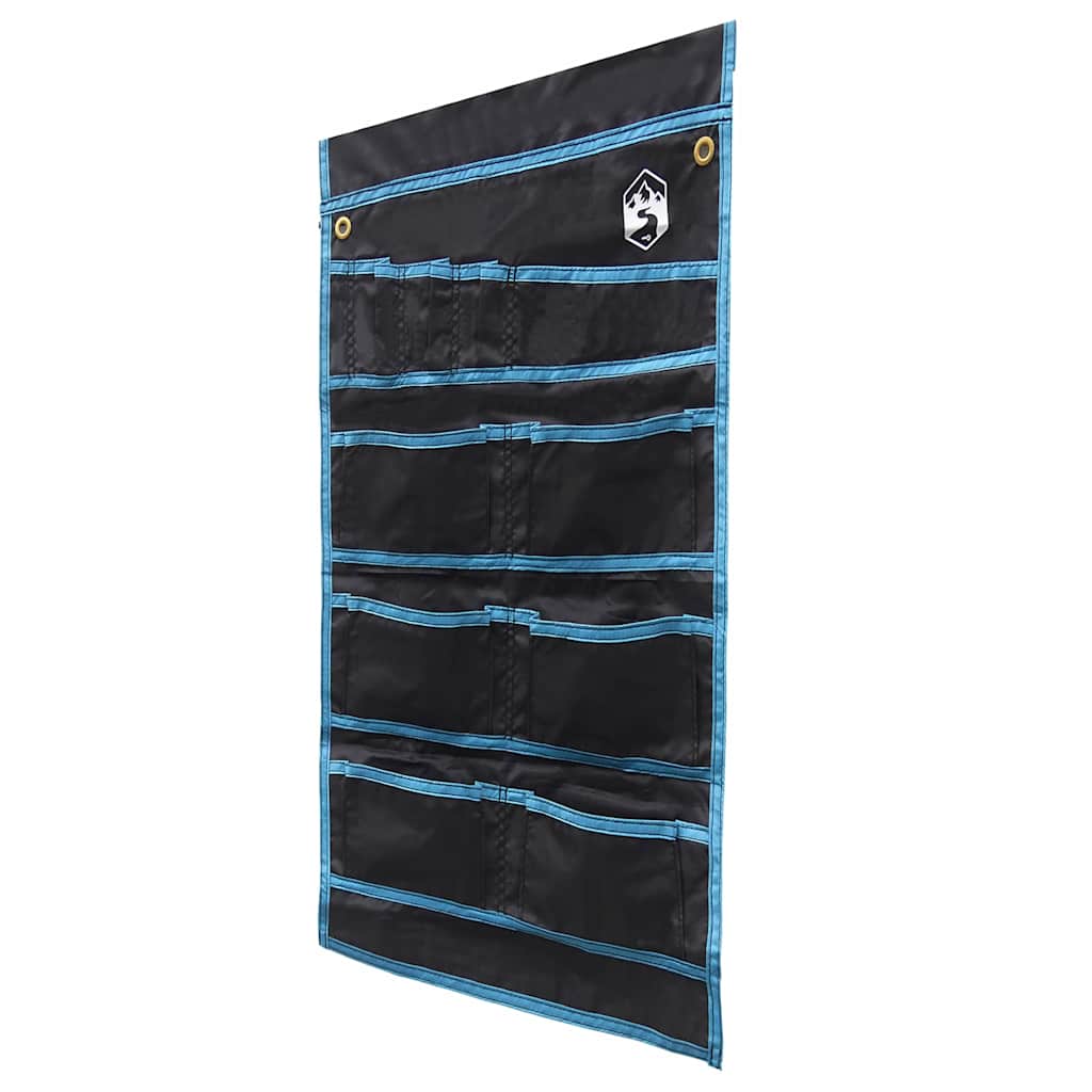 vidaXL Storage Bag with Storage Black and Blue 63.5 x 40 cm Oxford