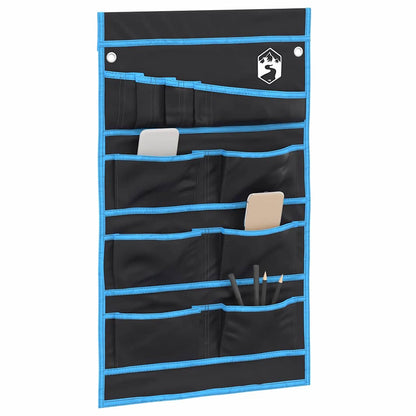 vidaXL Storage Bag with Storage Black and Blue 63.5 x 40 cm Oxford