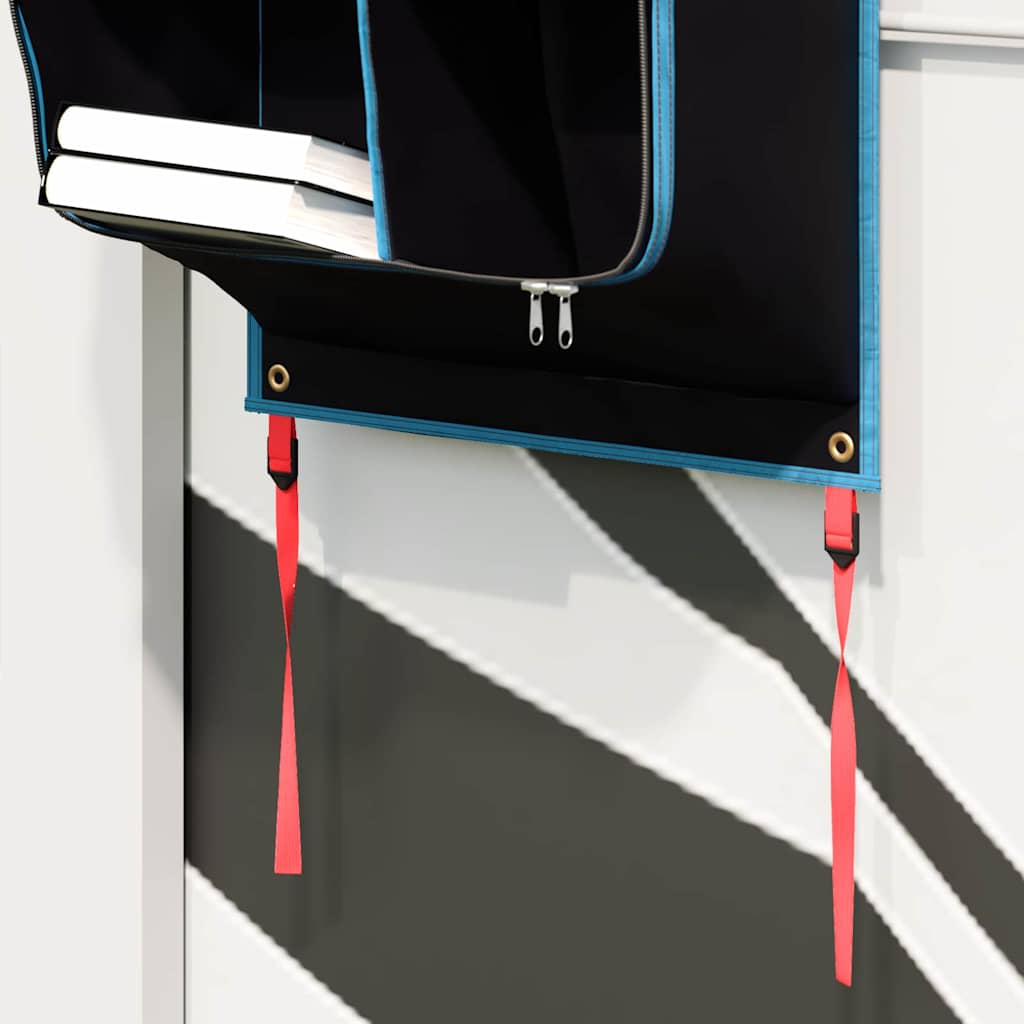 vidaXL Storage Bag with Storage Black and Blue 140 x 43 cm Oxford