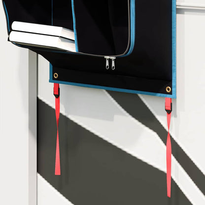 vidaXL Storage Bag with Storage Black and Blue 140 x 43 cm Oxford