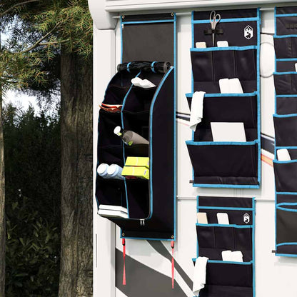 vidaXL Storage Bag with Storage Black and Blue 140 x 43 cm Oxford