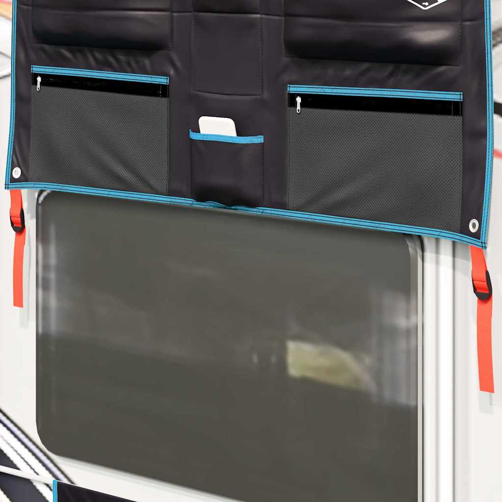 vidaXL Storage Bag with Storage Black and Blue 98 x 47 cm Oxford