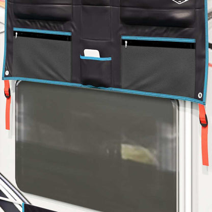 vidaXL Storage Bag with Storage Black and Blue 98 x 47 cm Oxford