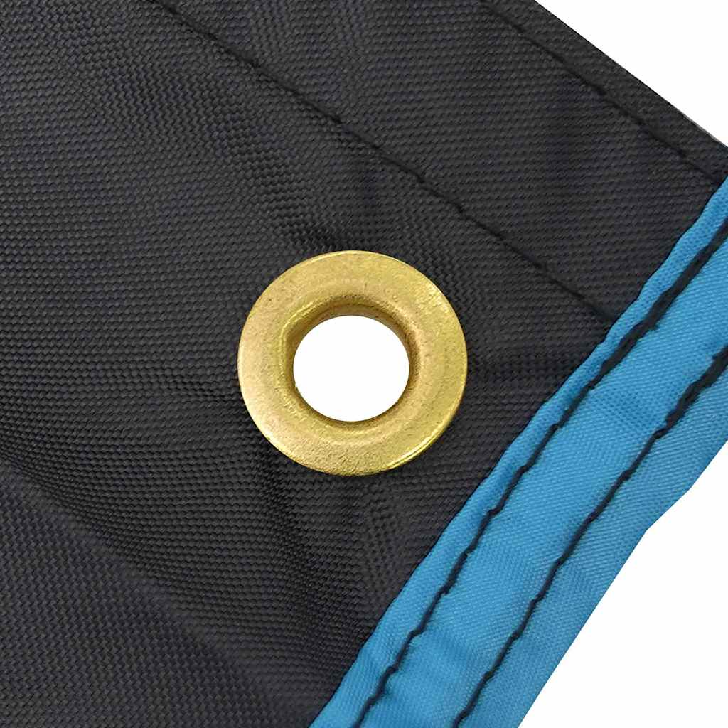 vidaXL Wheel Cover Black and Blue 108 x 76 cm Oxford