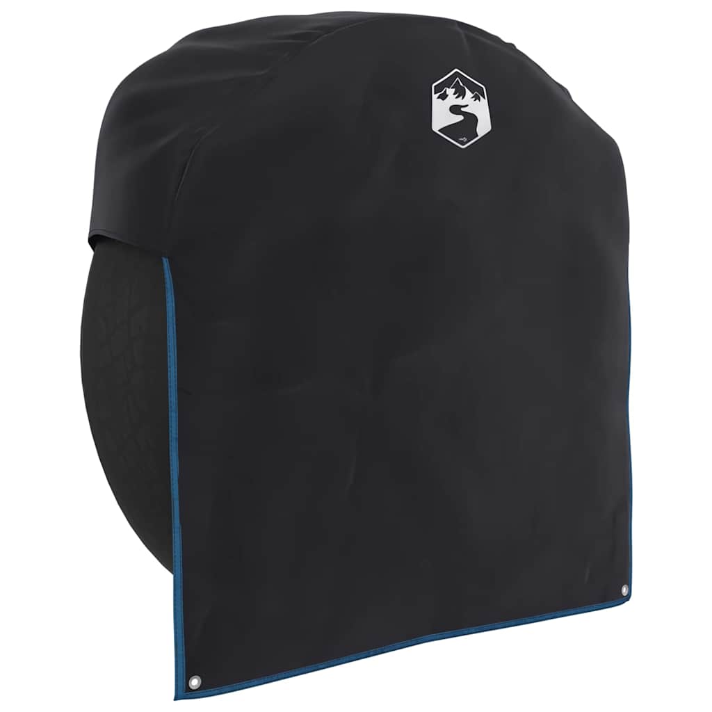 vidaXL Wheel Cover Black and Blue 108 x 76 cm Oxford