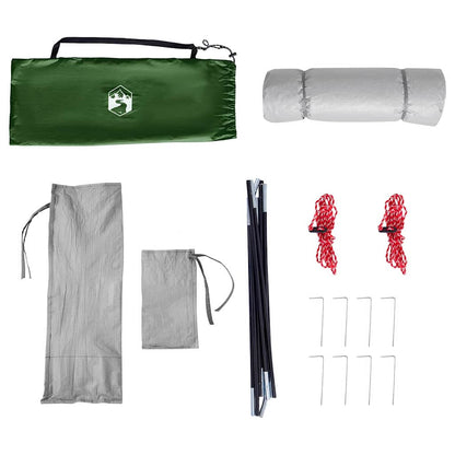 vidaXL Inner Tent with Roof Green 280 x 220 x 176 cm Taffeta