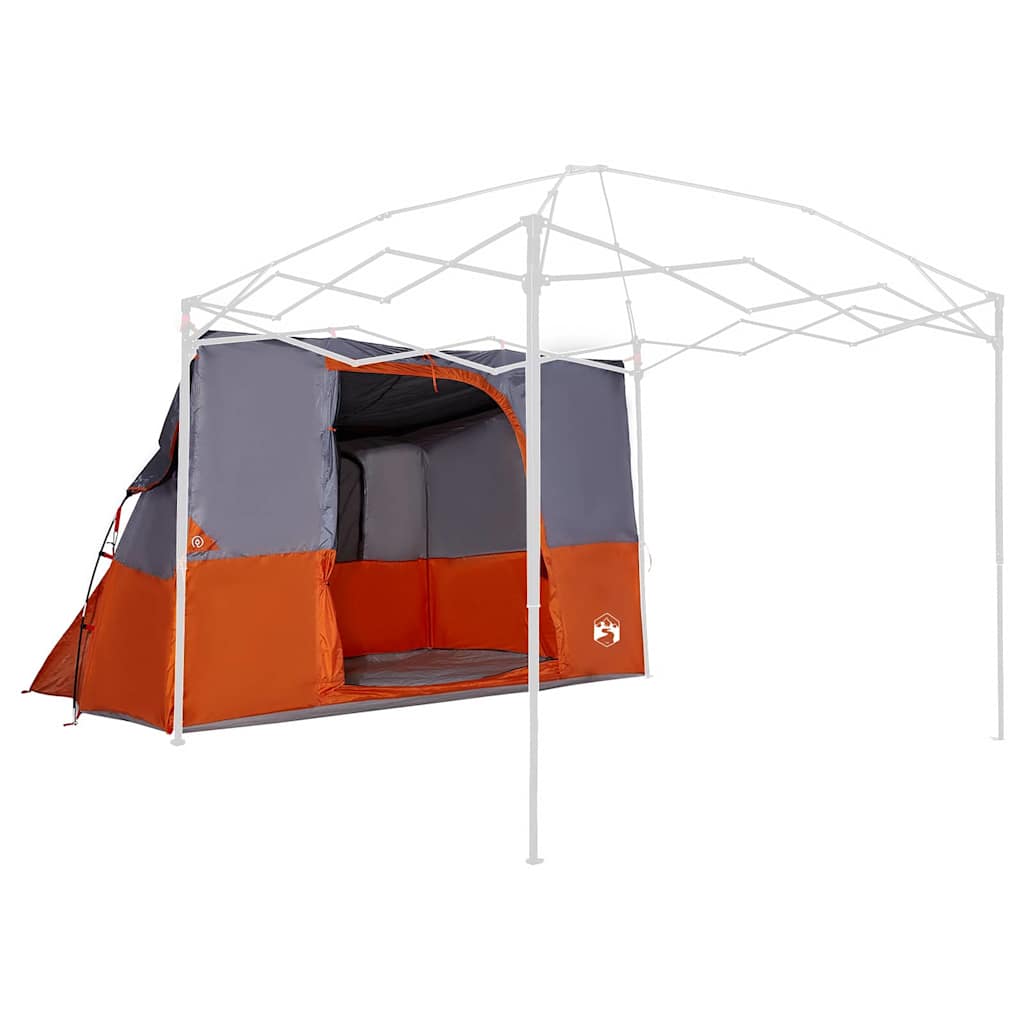 vidaXL Inner Tent with Roof Grey and Orange 280 x 220 x 176 cm Taffeta
