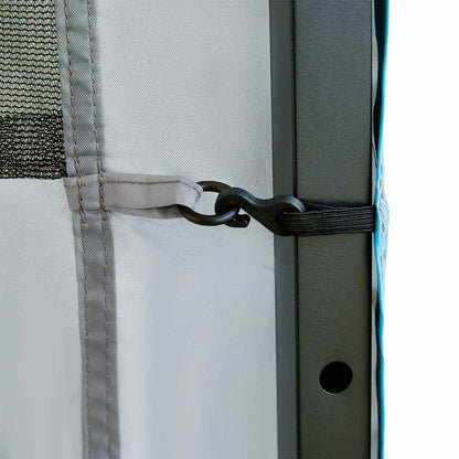 vidaXL Hanging Tent Organiser Grey and Blue 320 x 182 cm Oxford