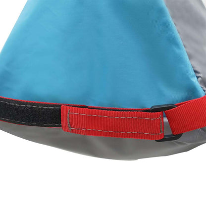 vidaXL Storage Bag 4 pcs Grey and Blue 24 x 16 x 24 cm Oxford