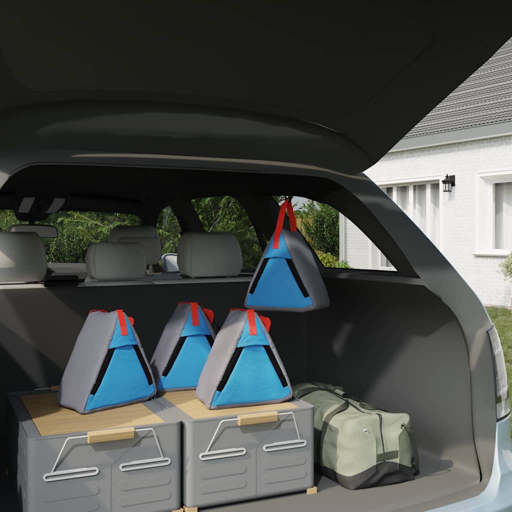vidaXL Storage Bag 4 pcs Grey and Blue 24 x 16 x 24 cm Oxford