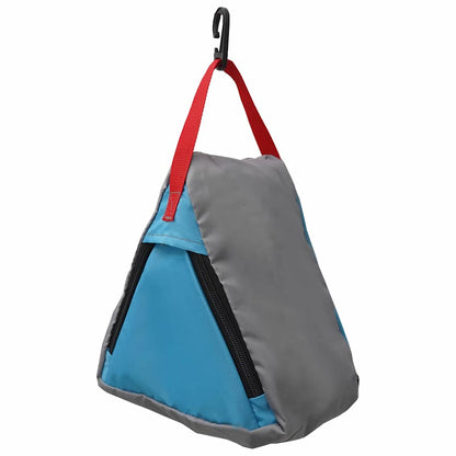 vidaXL Storage Bag 4 pcs Grey and Blue 24 x 16 x 24 cm Oxford