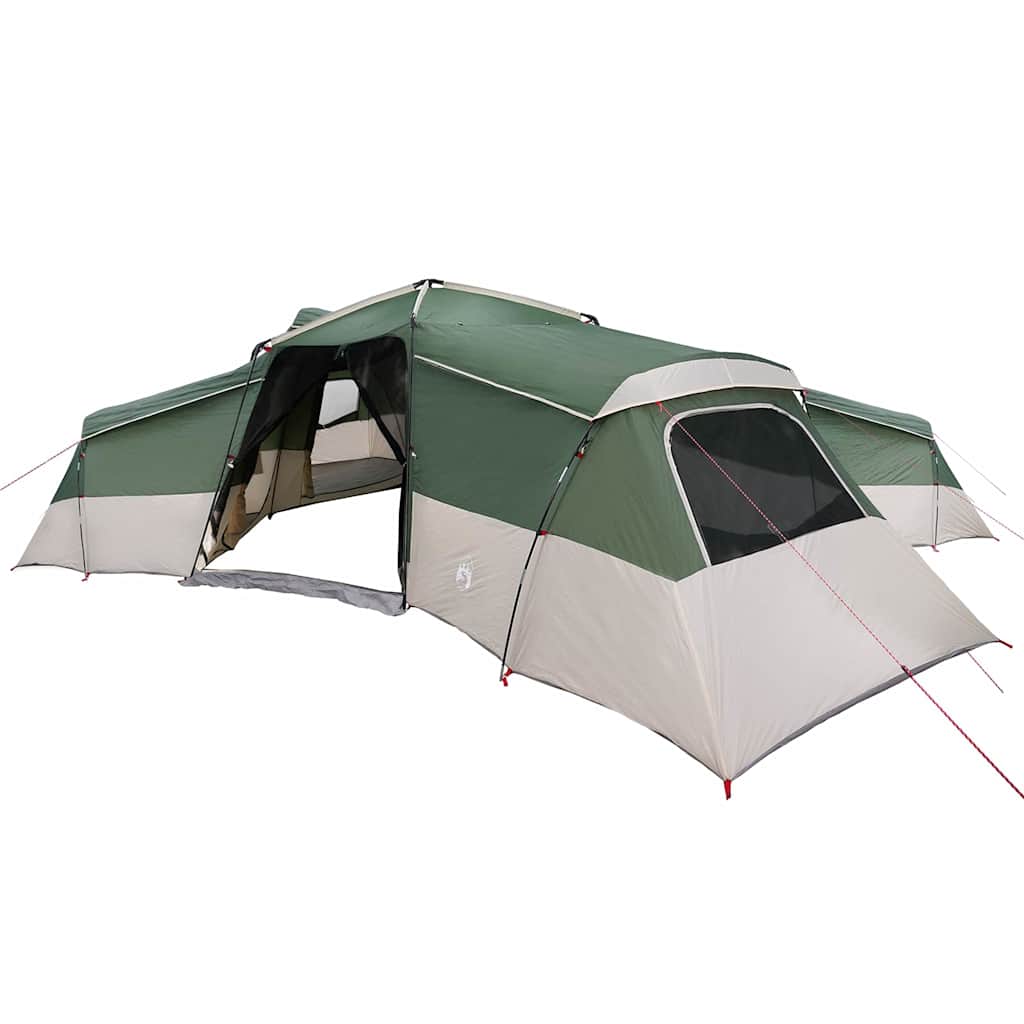 vidaXL Family Tent with Roof Green 833 x 585 x 216 cm Taffeta