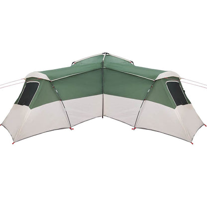 vidaXL Family Tent with Roof Green 833 x 585 x 216 cm Taffeta