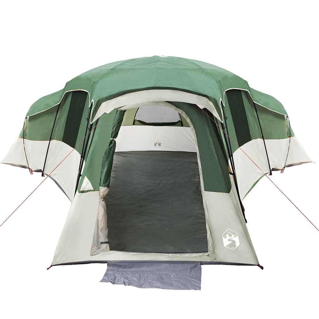 vidaXL Family Tent with Roof Green 762 x 655 x 218 cm Taffeta