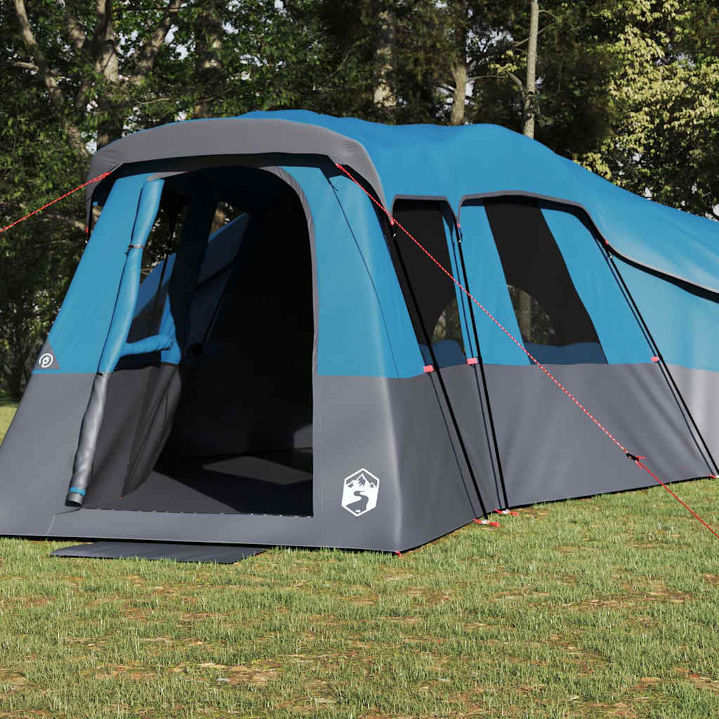 vidaXL Family Tent with Roof Blue 762 x 655 x 218 cm Taffeta