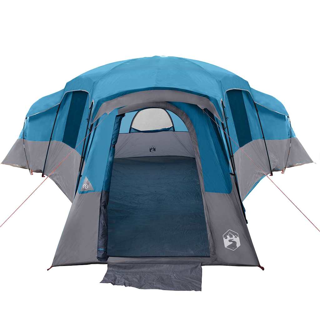 vidaXL Family Tent with Roof Blue 762 x 655 x 218 cm Taffeta