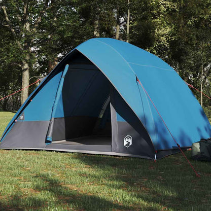 vidaXL Camping Tent with Roof Blue 320 x 275 x 190 cm Taffeta