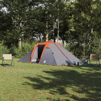 vidaXL Tunnel tent Grey and Orange 510 x 240 x 156 cm Taffeta