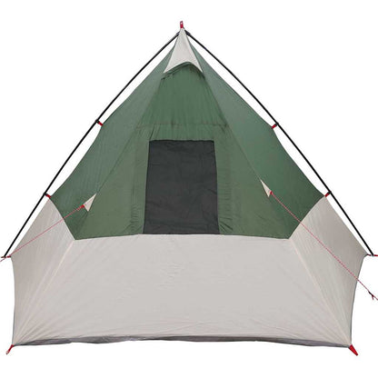 vidaXL Tipi Tent with Roof Green 383 x 338 x 217 cm Taffeta