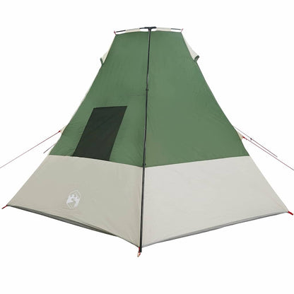 vidaXL Tipi Tent with Roof Green 383 x 338 x 217 cm Taffeta