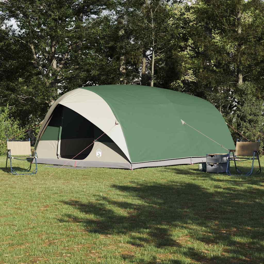 vidaXL Tunnel tent with Roof Green 500 x 348 x 200 cm Taffeta