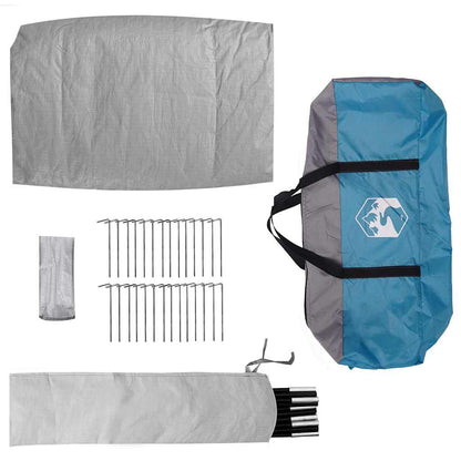 vidaXL Tunnel tent with Roof Blue 500 x 348 x 200 cm Taffeta