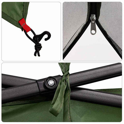 vidaXL Inner Tent with Roof Green 303 x 303 x 196 cm Taffeta
