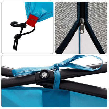 vidaXL Inner Tent with Roof Blue 303 x 303 x 196 cm Taffeta