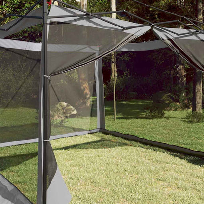 vidaXL Inner Tent with Roof Grey and Orange 303 x 303 x 196 cm Taffeta