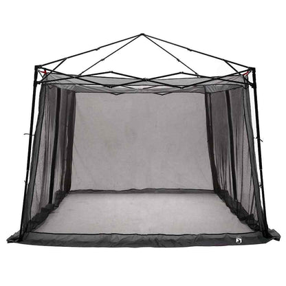 vidaXL Inner Tent with Roof Grey and Orange 303 x 303 x 196 cm Taffeta