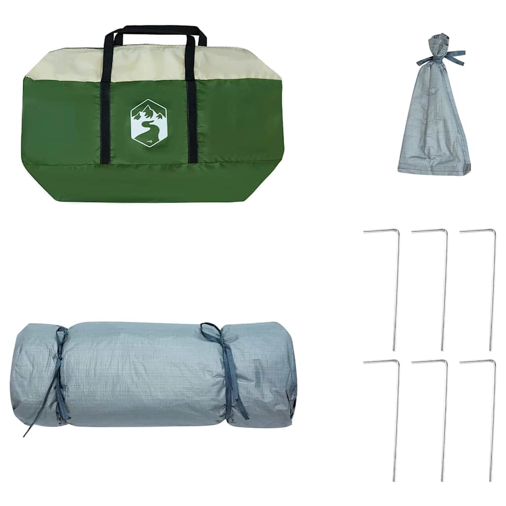 vidaXL Inner Tent with Roof Green 290 x 288 x 234 cm Taffeta