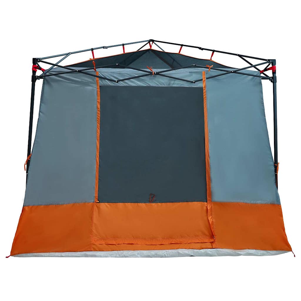 vidaXL Inner Tent with Roof Grey and Orange 290 x 288 x 234 cm Taffeta
