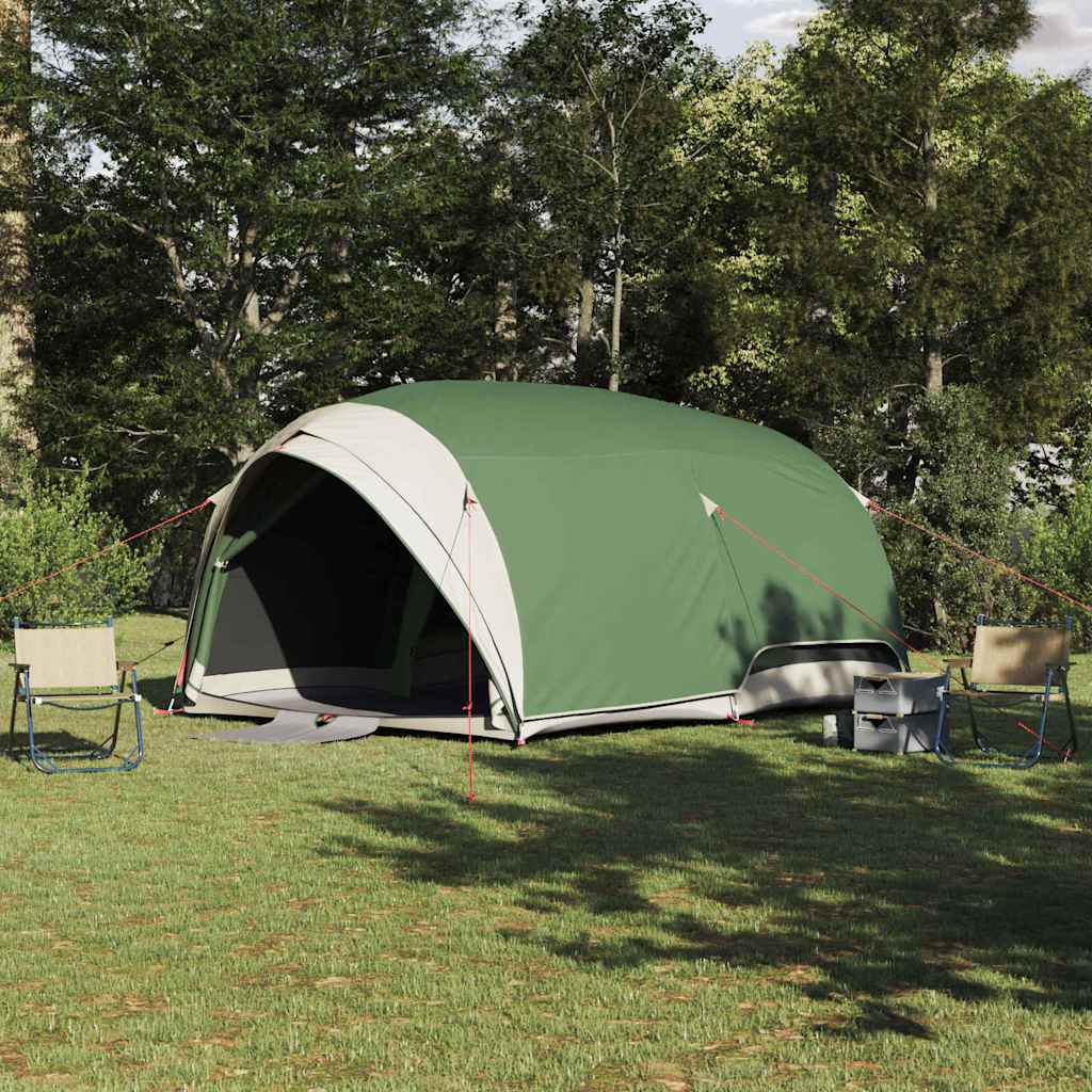 vidaXL Tunnel tent with Roof Green 410 x 285 x 198 cm Taffeta