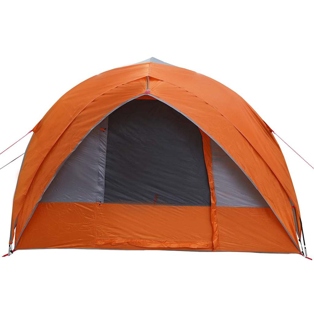 vidaXL Tunnel tent Grey and Orange 410 x 285 x 198 cm Taffeta