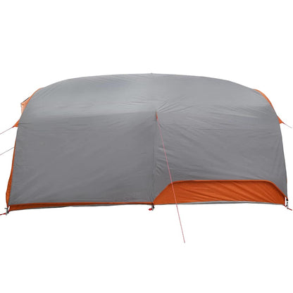 vidaXL Tunnel tent Grey and Orange 410 x 285 x 198 cm Taffeta