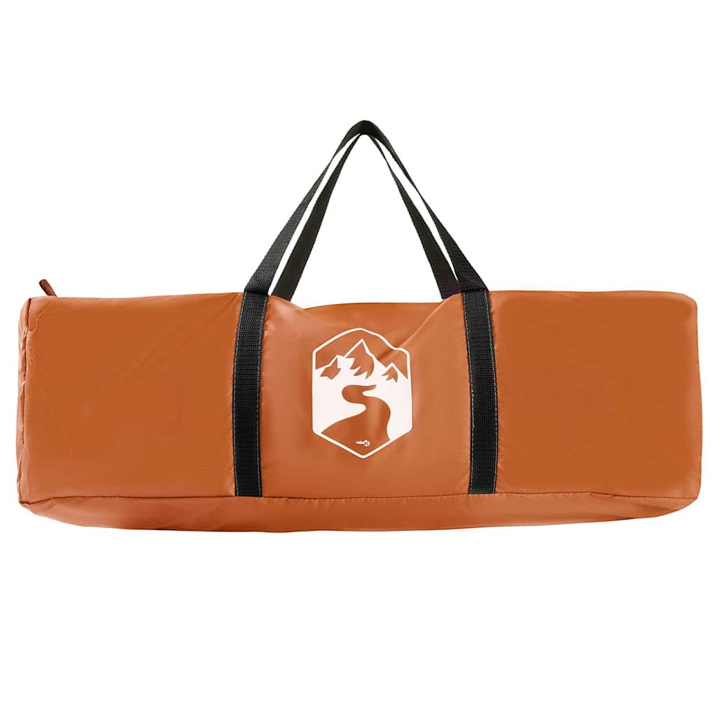 vidaXL Inner Tent with Roof Grey and Orange 291 x 291 x 240 cm Taffeta