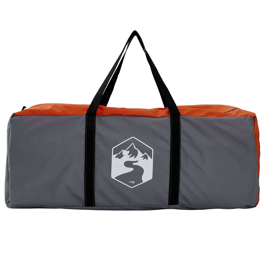 vidaXL Inner Tent with Roof Grey and Orange 520 x 520 x 190 cm Taffeta