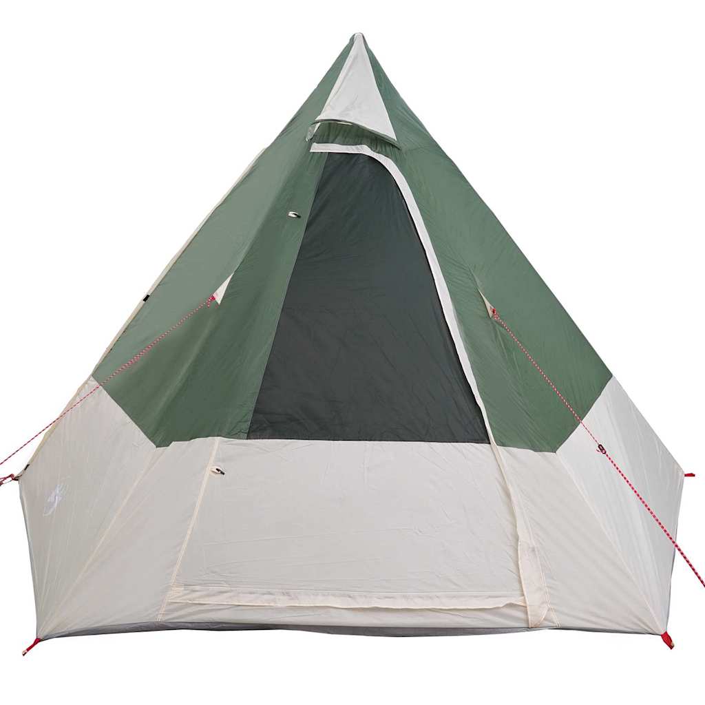 vidaXL Camping Tent with Roof Green 482 x 360 x 227 cm Taffeta